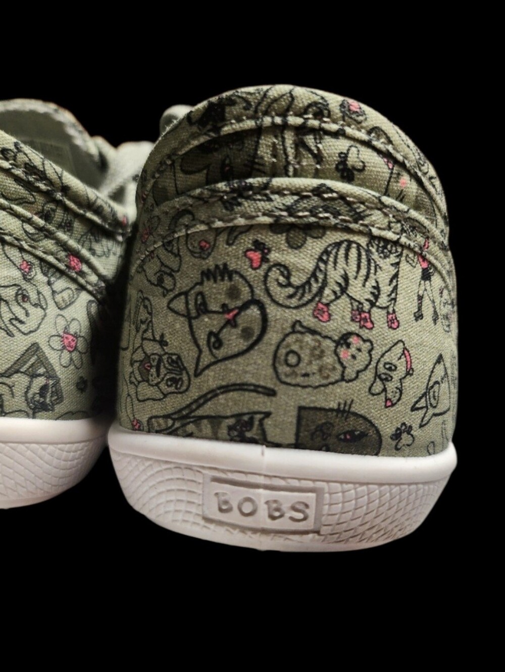 Skechers BOBS B Cute Paw House Women's Sneakers Olive Multi NIB - Picture 7 of 11
